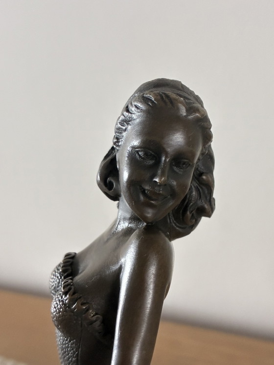 Image 1 of Escultura de bronce «Bailarina» – Firmada por b.zach