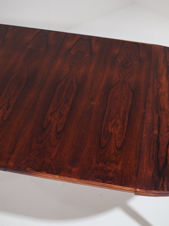Image 1 of Extendable round dining table Skovmand & Andersen rosewood vintage