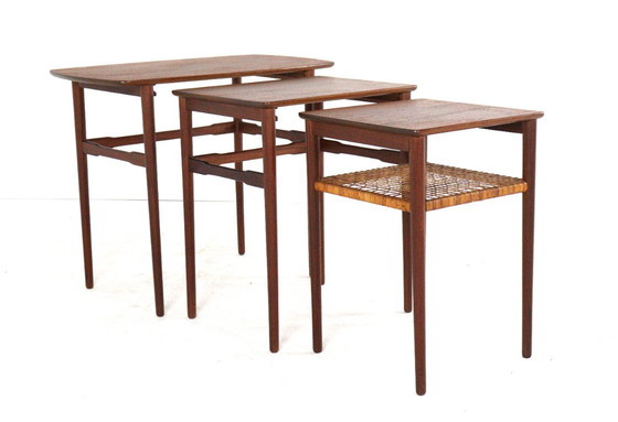 Image 1 of Set nesting tables bijzettafels Deens 'Sunds' vintage