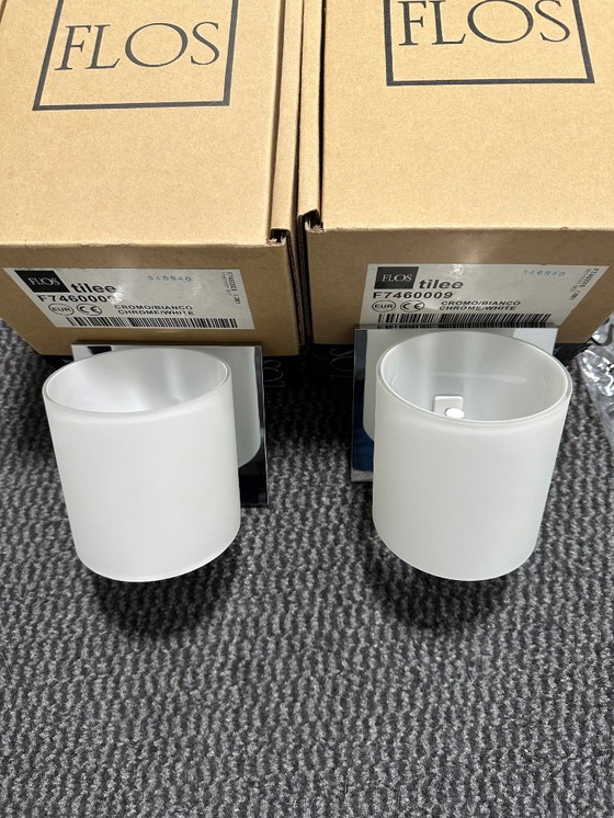 Image 1 of FLOS Tilee 2-piece wall lamp Choom-White