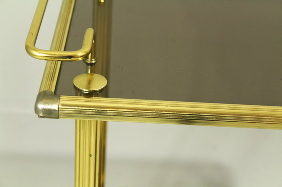 Image 1 of Italienischer Servierwagen aus Messing, 1980er