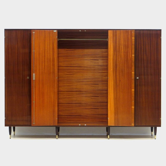 Image 1 of Ampio armadio vintage a 6 ante in teak, anni '60.