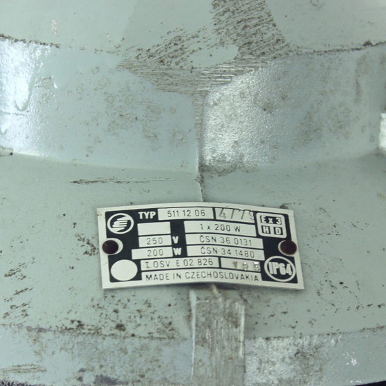 Image 1 of Plafonnier industriel, Tchécoslovaquie, années 1950