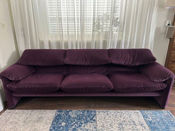Image 1 of Cassina Maralunga 3-seater sofa + armchair