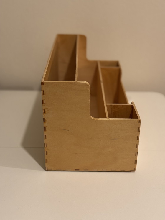 Image 1 of Vintage IKEA desk organizer plywood wood 90s