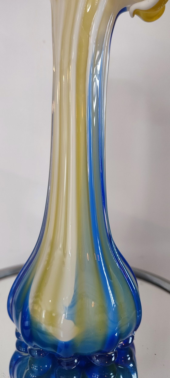 Image 1 of Vaso in vetro soffiato di Murano Calla Lily anni '60-'70