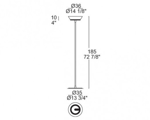 Leucos Nicole Terra - Floor lamp - NEW IN BOX
