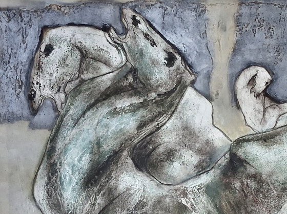 Ru van Rossem - Paarden - Grote Kleurenets – Litho's & Zeefdrukken, Paper (photo 3 of 5)