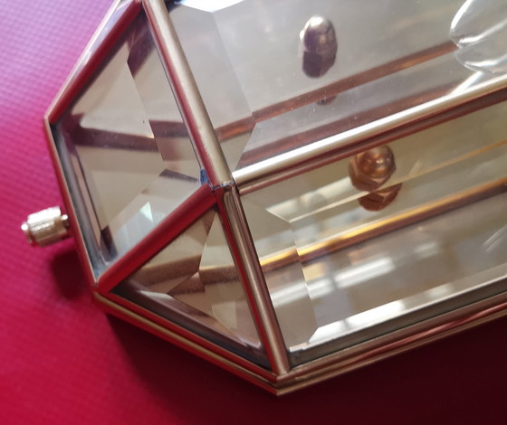 Image 1 of Hollywood Regency Mid-century wall lamps by W. Müller Munich, 1970s brass and gold