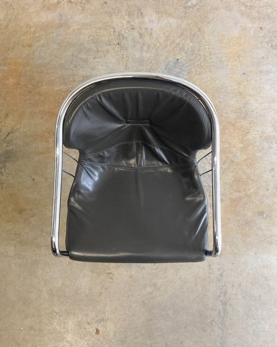 Image 1 of Vintage Gastone Rinaldi voor Fasem buisframe stoel