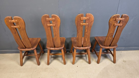 Image 1 of Vintage eetkamerstoelen van Depuydt, België, jaren 60.