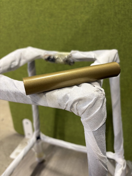 Image 1 of Velvet barkruk mikky blauw