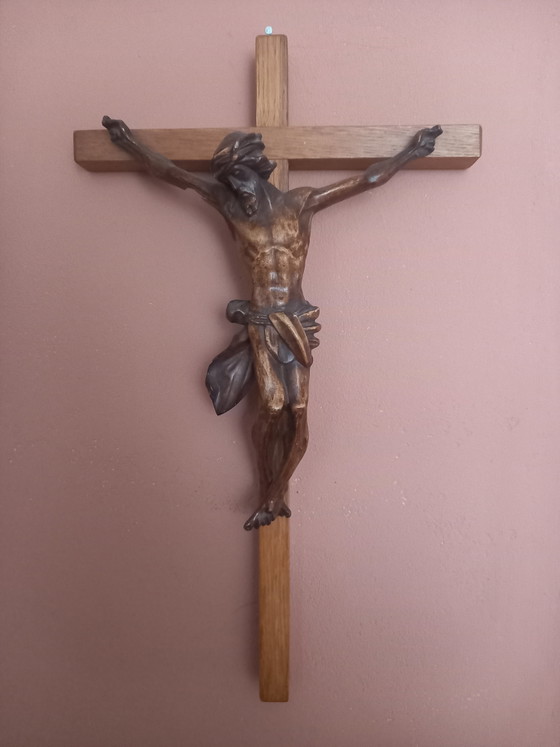 Jésus en bois sur la croix – Sculptures, Wood (photo 2 of 10)