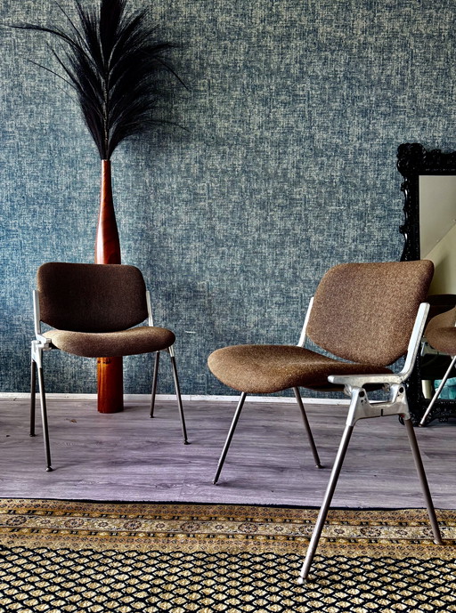 4x Chaise Vintage Castelli DSC 106 par Giancarlo Piretti