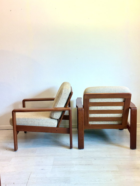 Image 1 of Vintage Danish easy chairs teak 1960s