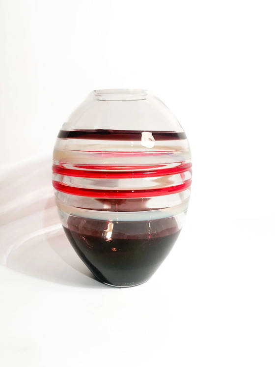 Vaso in vetro di Murano Carlo Moretti, Modello Reina, 2008 – Moretti (Carlo), Vasi, Design (photo 11 of 14)