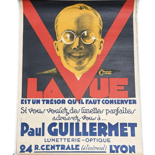 Ca. 1920’s - Art Deco - Poster (original print) - Paul Guillermet - ‘La Vue’ - Print by Kossuth