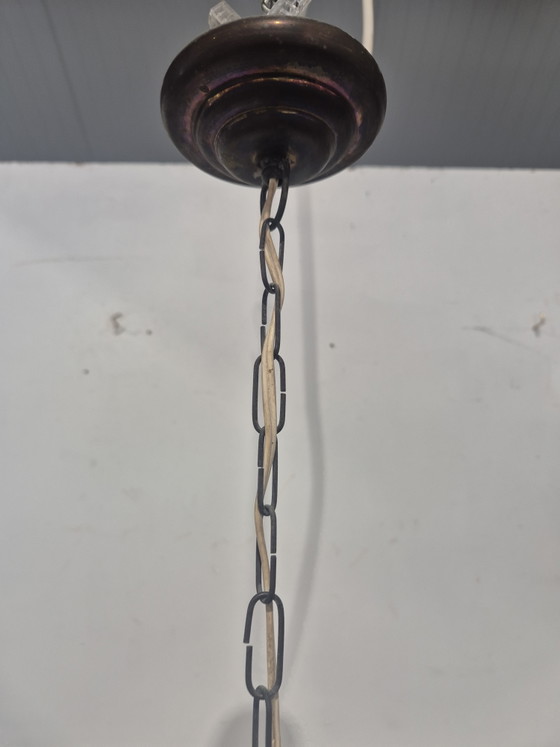 Amsterdam School Lantern with Cut Glass – Pendant lamps, Copper (photo 8 of 10)
