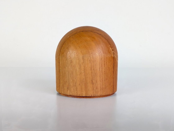 Image 1 of Reloj de mesa original de mediados de siglo, diseño danés, estilo escandinavo, teca, década de 1960.