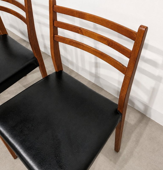 Set van 4 Scandinavische vintage eetkamerstoelen – Skai, Wood (photo 4 of 5)