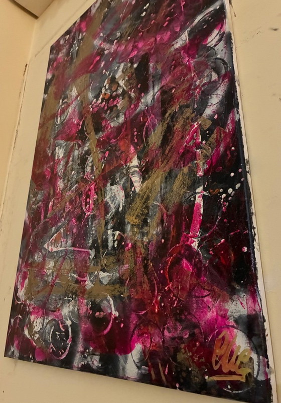 Image 1 of Walter Geraci - Abstracto rosa y dorado