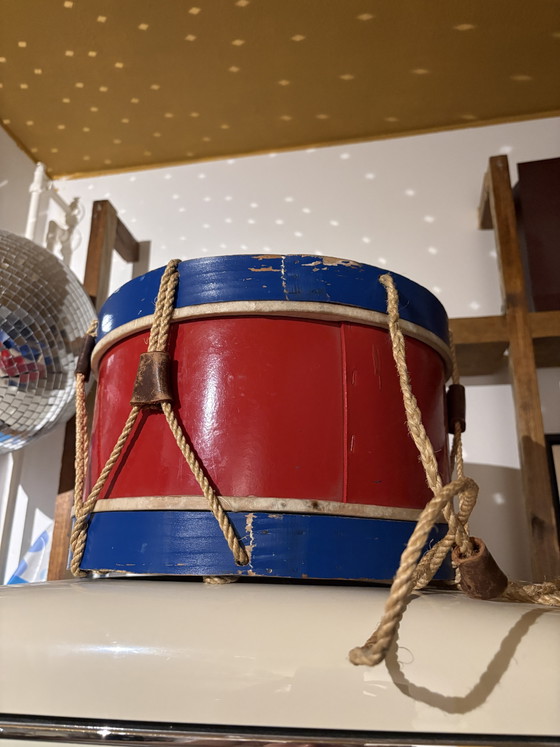 Tambour vintage – Objets déco, Leather, Wood (photo 4 of 5)