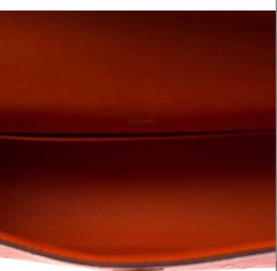 Image 1 of Sac HERMES Kelly Mini en Cuirs exotiques Orange - 103364