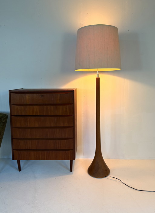 Vintage XL floor lamp 'teardrop', Domus '70