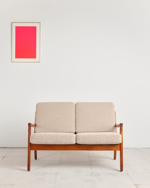Zweisitzer-Sofa aus der Mitte des 20. Jahrhunderts, Serie Senator, Teakholz-Couch von Ole Wanscher (photo 2 of 23)