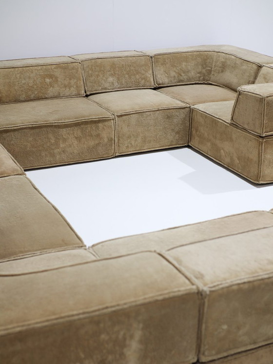 XXL Cor Trio Modulaire Sofa Landscape Bank Beige Geel 1973 – Modulaire banken, Textile (photo 9 of 21)
