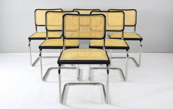 Image 1 of Mid Century Italian Modern Cesca Chairs Set of Six
