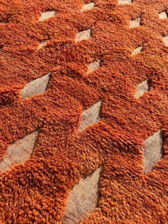 Image 1 of Marokkaans Mrirt wollen tapijt, authentiek Marokkaans tapijt, 3x3m