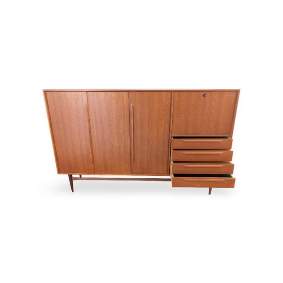 Original Midcentury Cabinet Heinrich Riestenpatt Teak High Boards – Wood (photo 6 of 24)