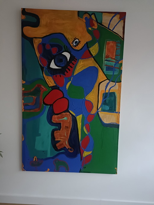 Large acrylic painting