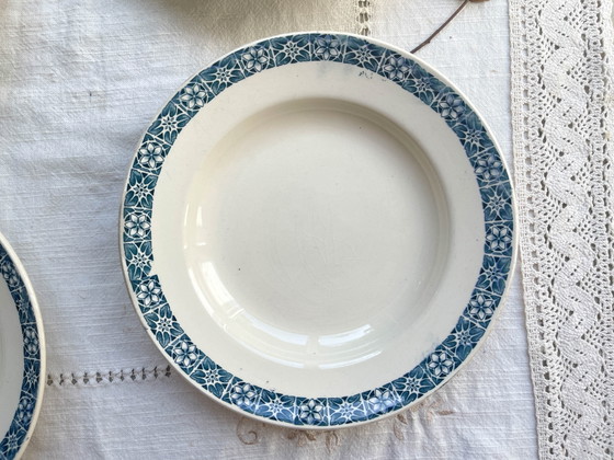 6 Piatti Fondi Longchamp 'René' in Ironstone Blu – Stoviglie (photo 11 of 16)