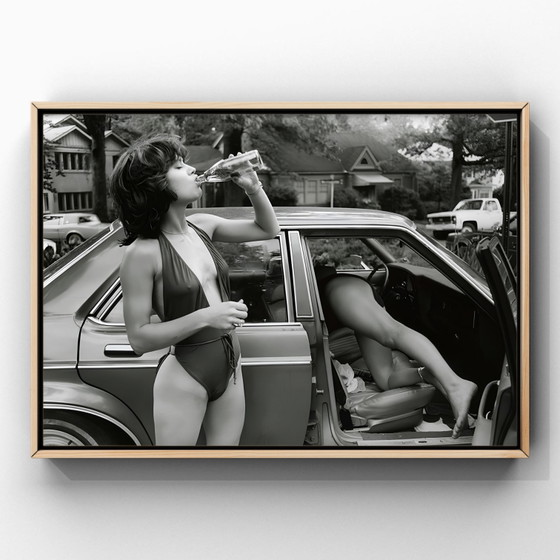 Image 1 of 1x Jane Birkin, scène d'été du milieu du siècle, années 1970