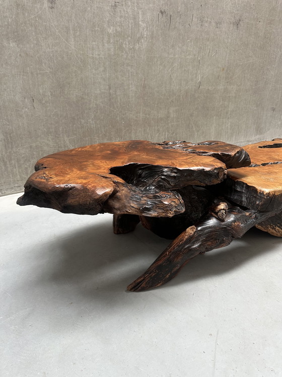 Image 1 of Vintage XL brutalist wabi-sabi coffee table
