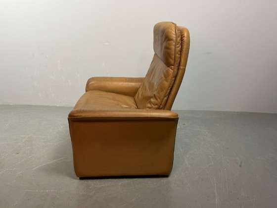 Image 1 of Mid-Century Design De Sede Cognac Leather Lounge Chair Model DS-50, Switzerland 1970s.
