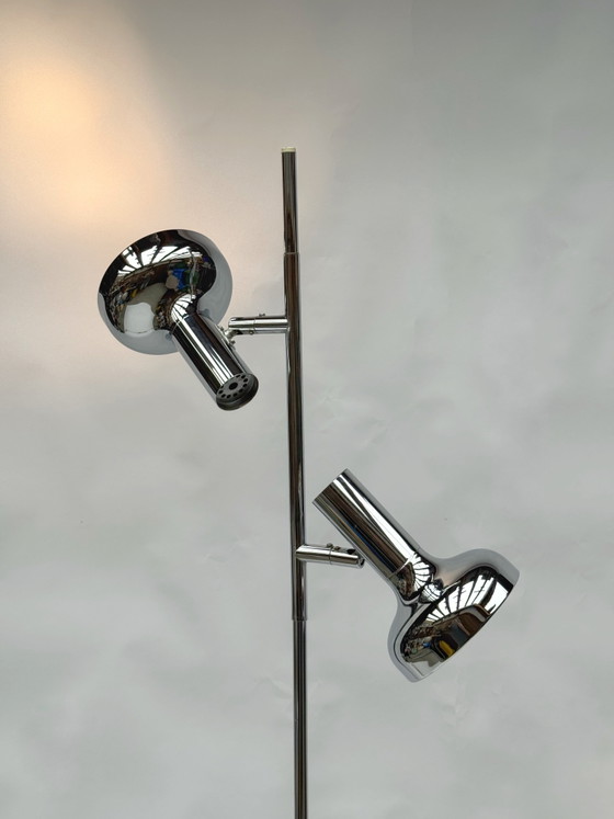 Image 1 of Vintage Cosack Leuchten Chromen vloerlamp