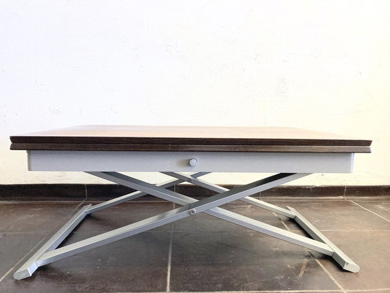Image 1 of Eettafel / salontafel transformeerbaar meubilair Italiaans 90s design door Calligaris