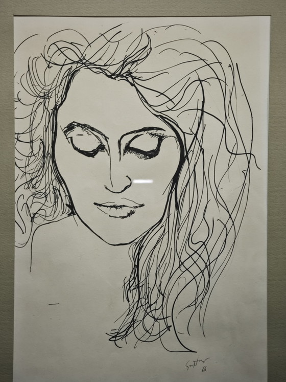 Image 1 of Cadre vintage Guttuso 66 