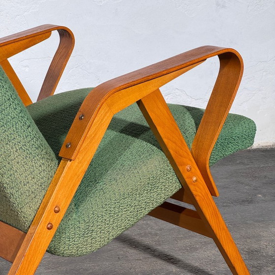 František Jirák Fauteuil voor Tatra Nabytok, jaren 60 – Tatra Nábytok, Textile (photo 7 of 14)