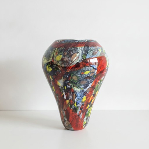 Rare Dino Martens For Aureliano Toso Murano Tutti Frutti Vase - 1950s – vazen, Glass, Murano Glass