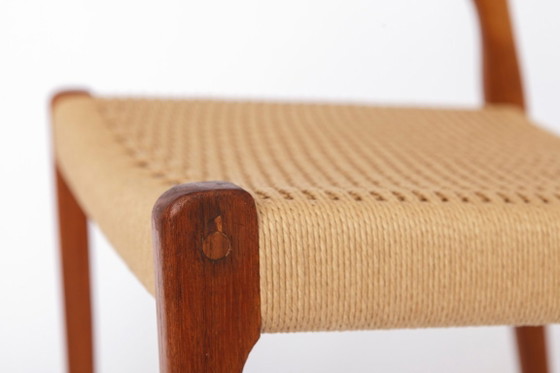 Image 1 of Niels O. Møller Model 55 Armchair, Danish Teak Lounge Chair, Mid-Century Modern Chair, Vintage 1950s Scandinavian Design