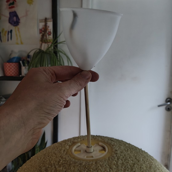 Image 1 of Vintage Space Age Granulaat Hanglamp – Ø42 cm – Jaren 70 Globe Hanglamp