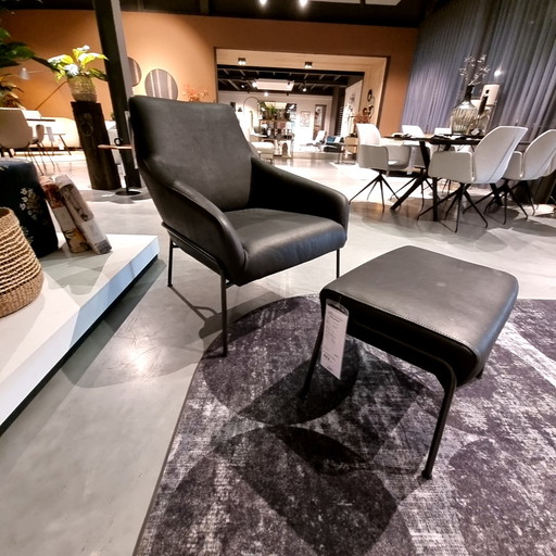 Jess Design Jolly fauteuil met poef