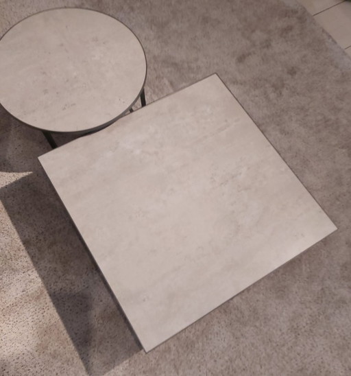 1x set van 2x Leolux Prismo salontafel