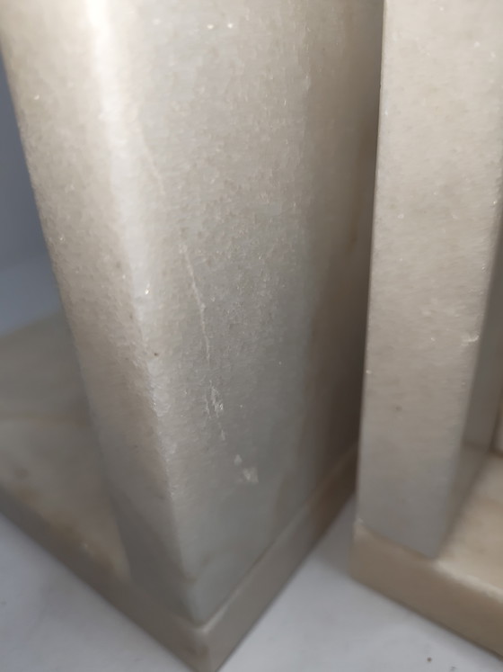 Art Deco Buchstützen Set – Dekorative Objekte, Marble (photo 3 of 8)