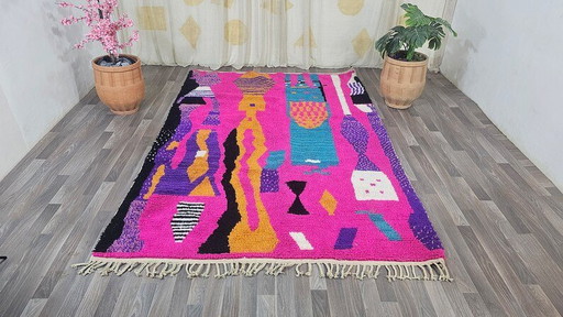 Tapis berbère authentique en laine coloré 200/300 – vloerkleden en tapijten, Wool (photo 2 of 11)