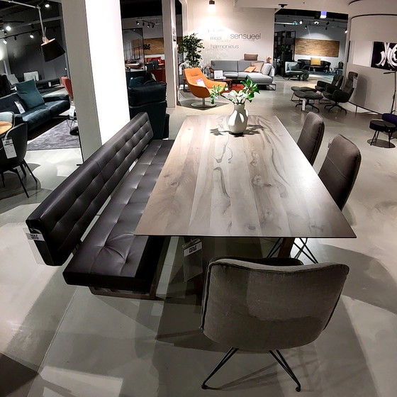 Image 1 of Rolf Benz Linear dining table - 220x98 (set of 3 dining chairs and dining bench)